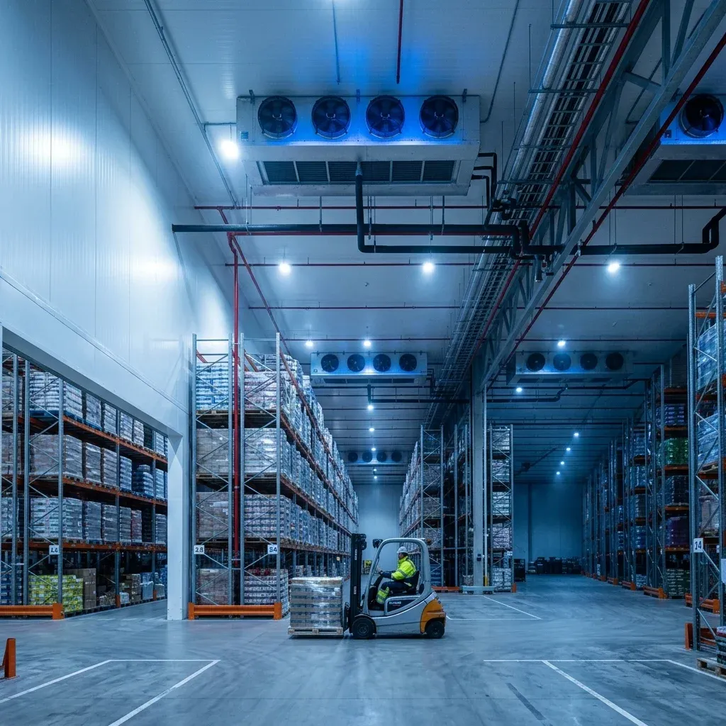 Modern Cold Storage Interior with PUF Panels in Nepal