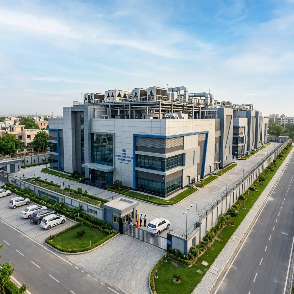 Modern data center in Greater Noida with PEB structure