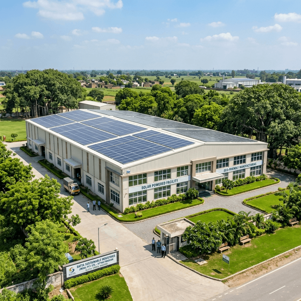 Modern eco-friendly PEB factory building in Uttar Pradesh