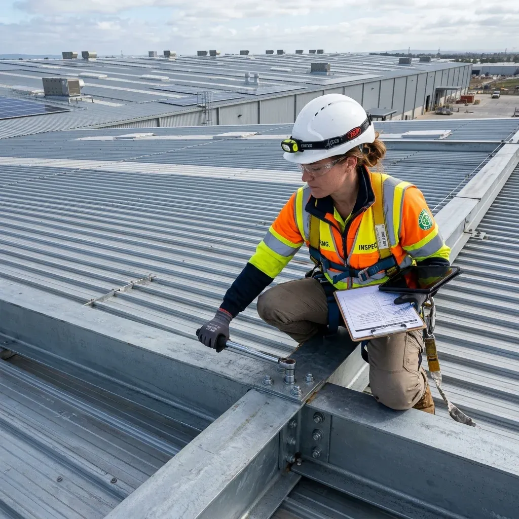 Professional Structural Inspection of Steel Roof