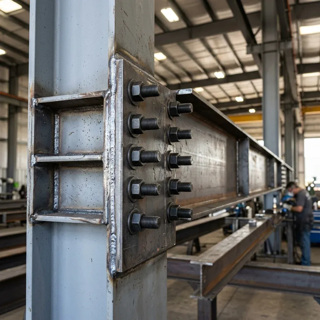 High-Tech PEB Steel Joint with Heavy-Duty Bolts
