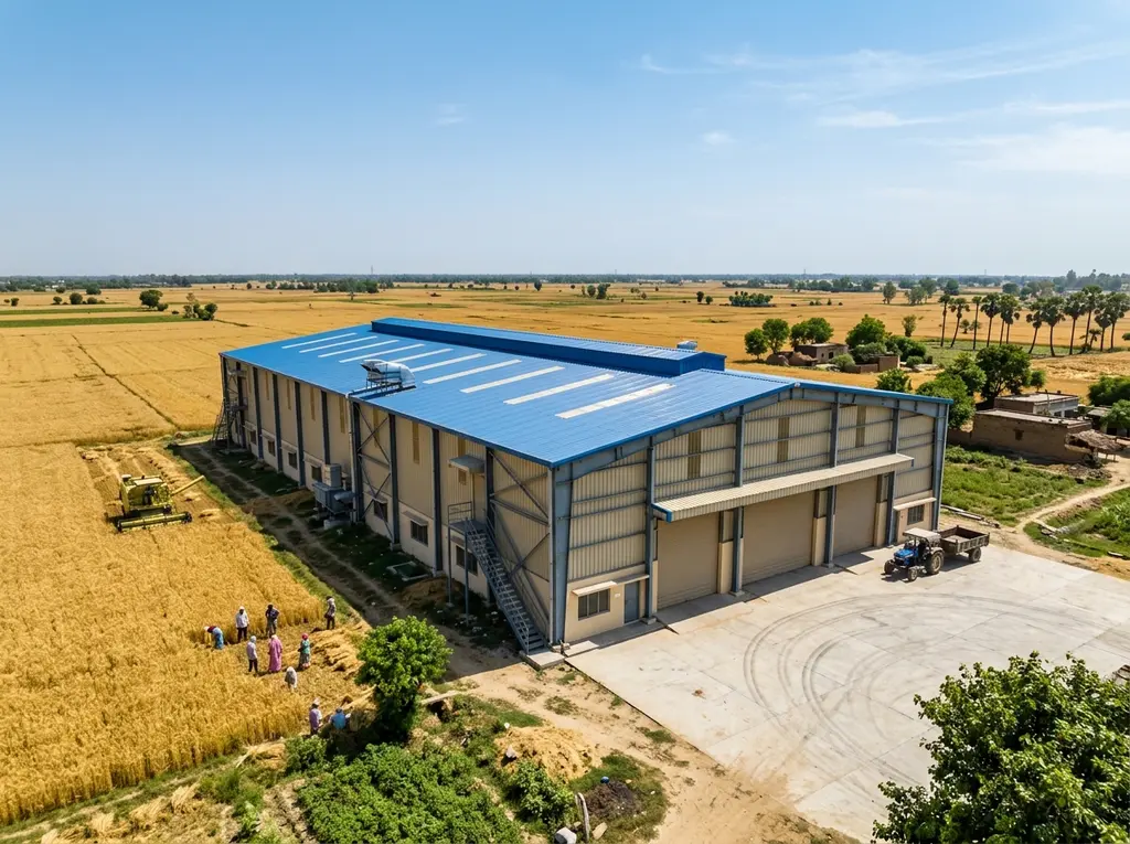 Sealed PEB Grain Warehouse in UP