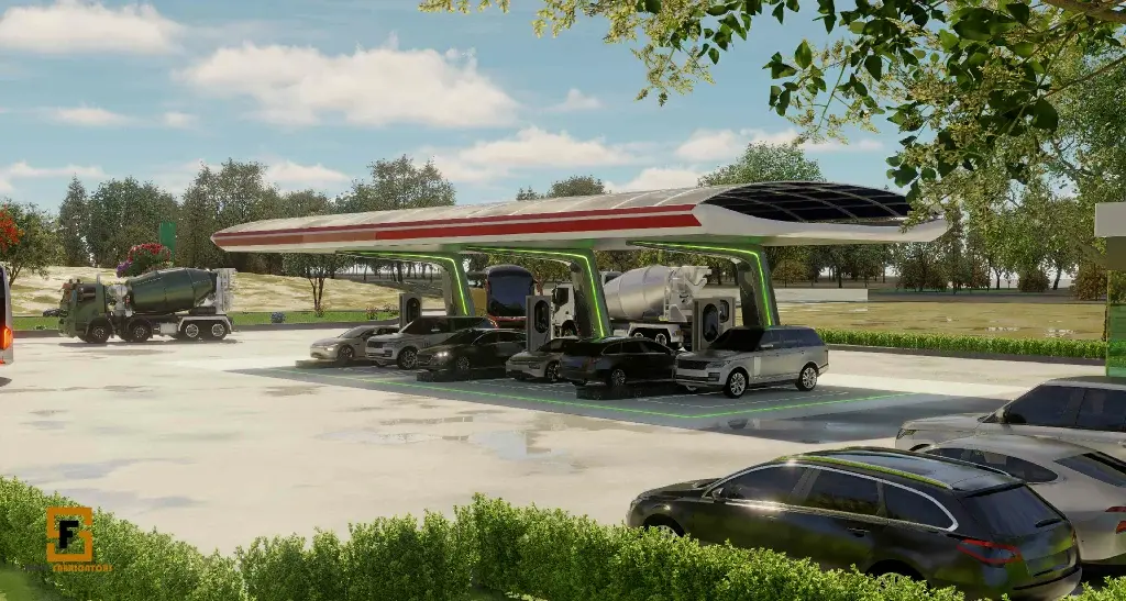 Petrol Pump Canopy Fabrication