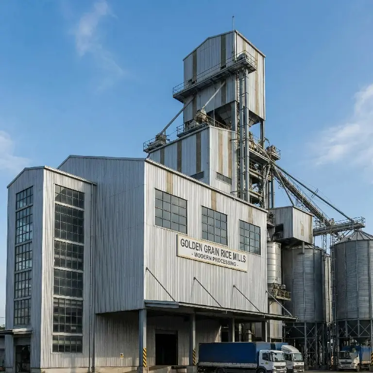 Rice Mill Steel Shed Construction