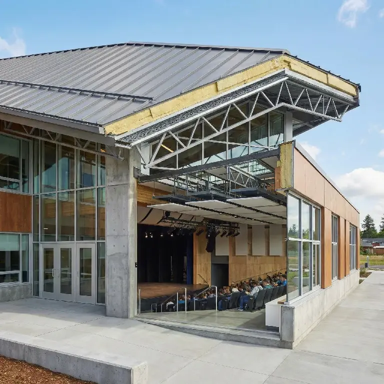 School Auditorium Steel Roofing