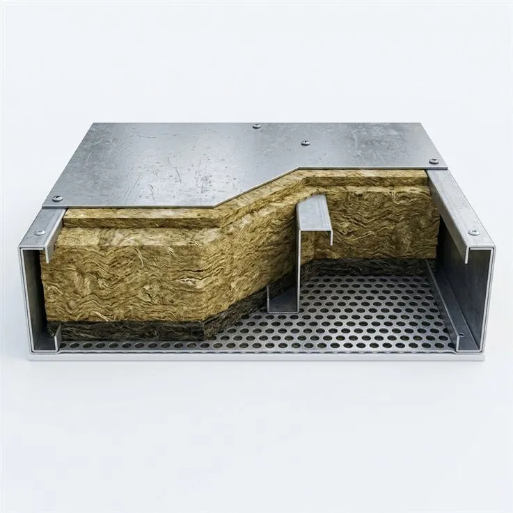 Acoustic Enclosure Panel Cross-Section - Rockwool Core, Perforated Sheet