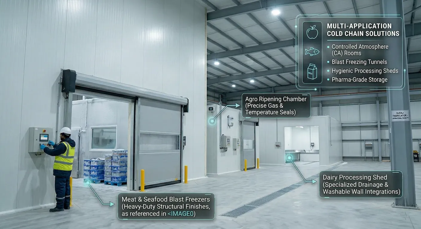 Multiple Cold Storage Applications Agro Meat Pharma