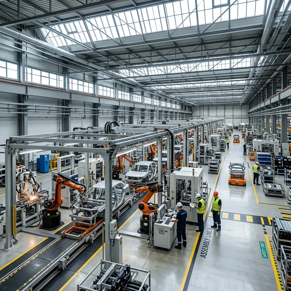 Optimized PEB Factory Floor and Production Line in UP