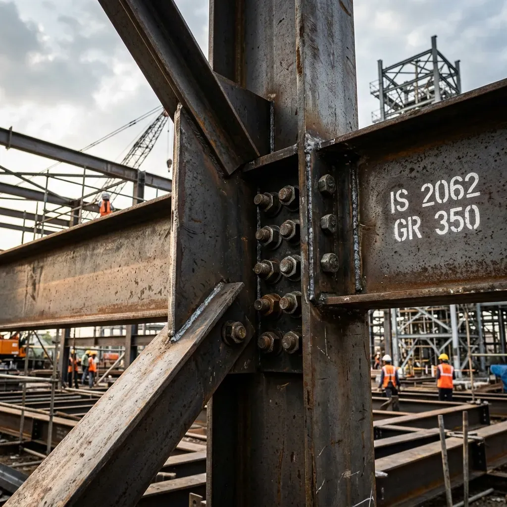 Heavy Steel Framework Structure in Gorakhpur PEB Factory