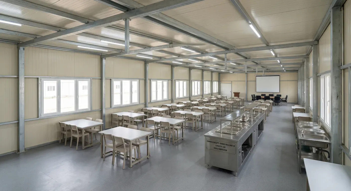 Prefab Dining Hall and Common Area