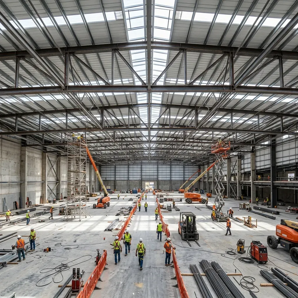 Clear Span Steel Building Interior Gorakhpur