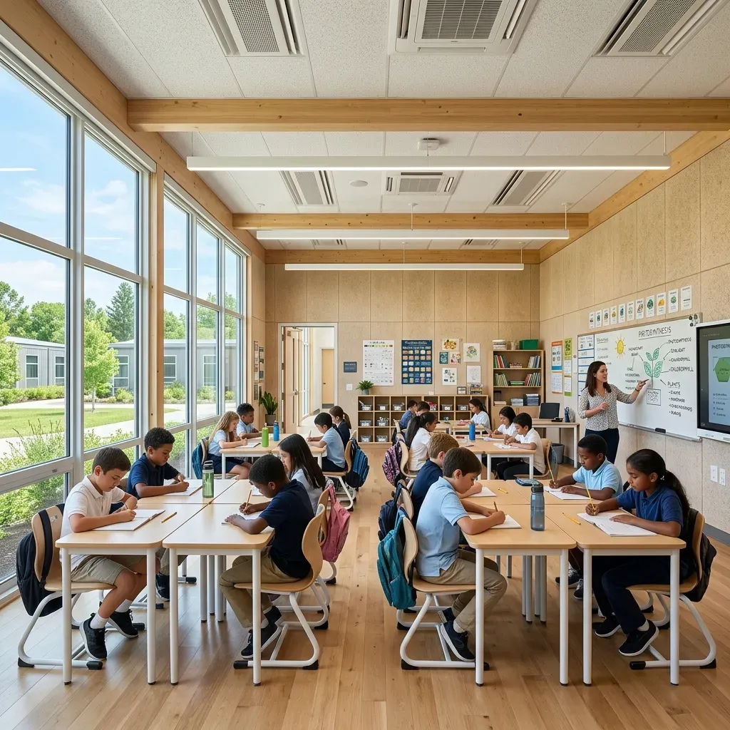 Modern Modular Classroom Interior