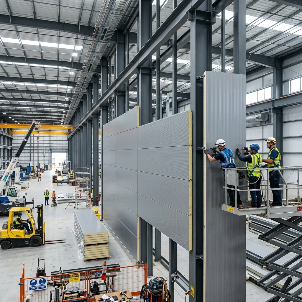 Steel Structure with Insulated Panels