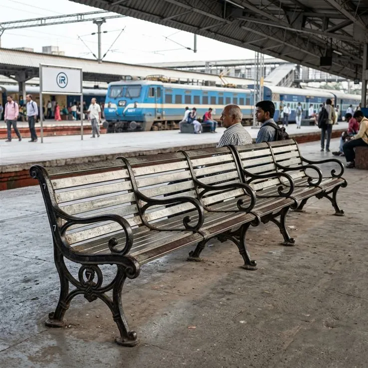 MS Platform Bench Seating Railway Station