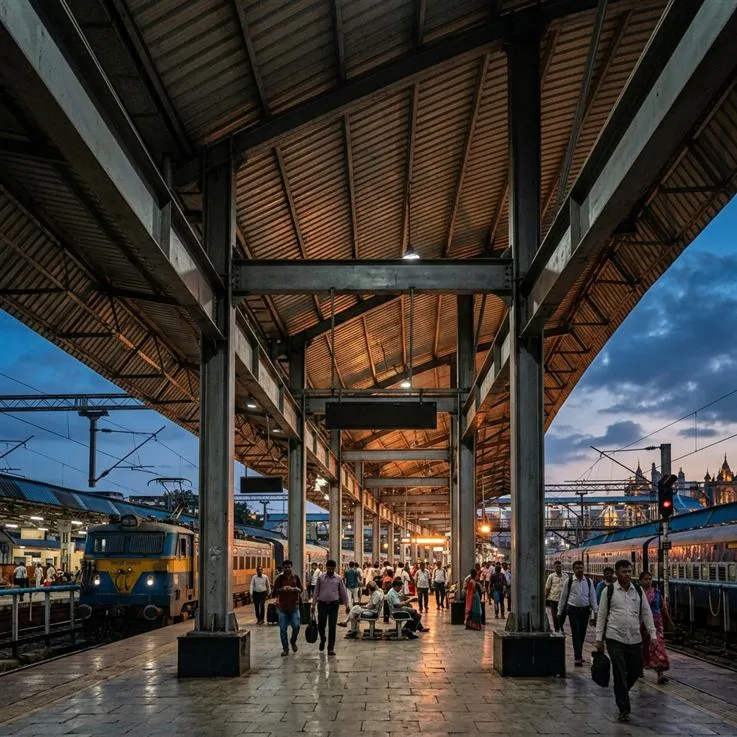 Railway Platform Canopy Steel Structure