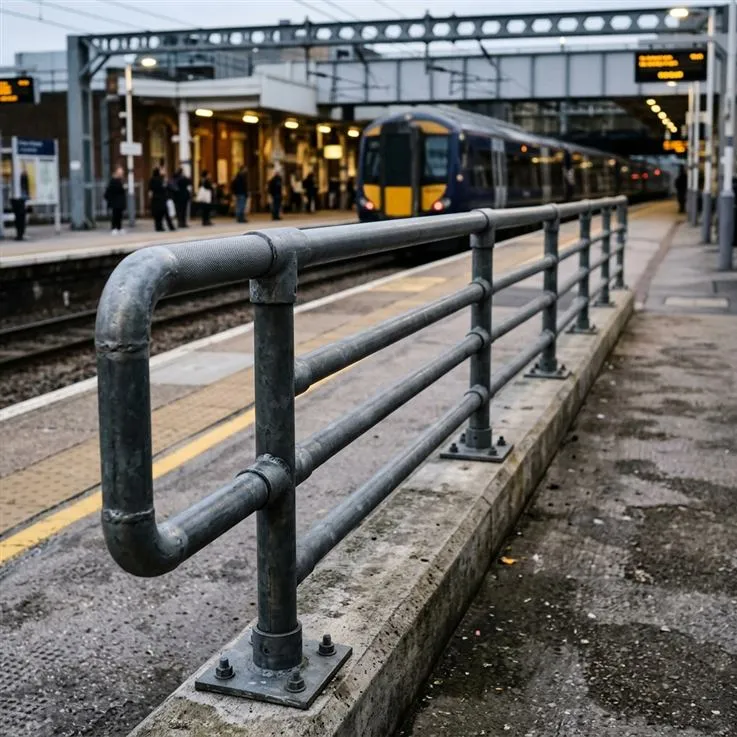 MS Safety Railings Railway Platform