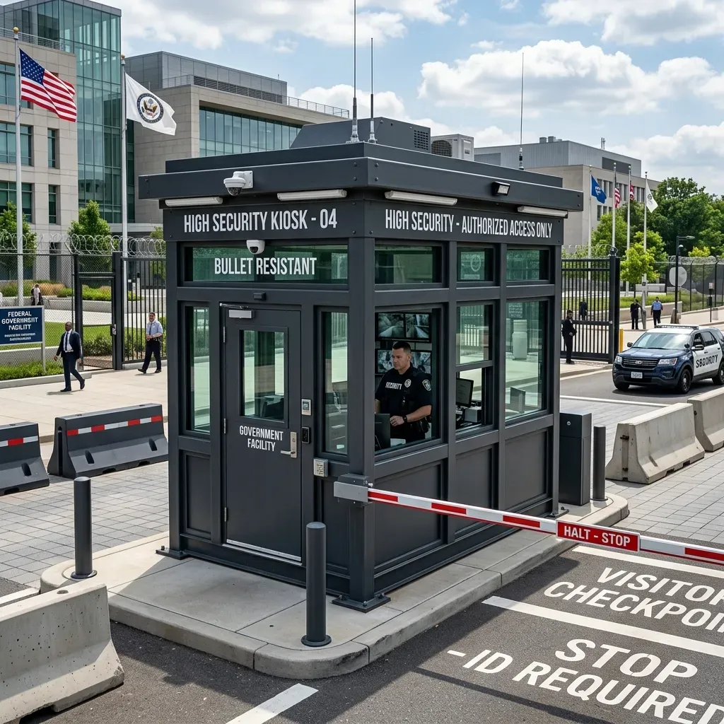 High Security Fortified Bullet Resistant Kiosk