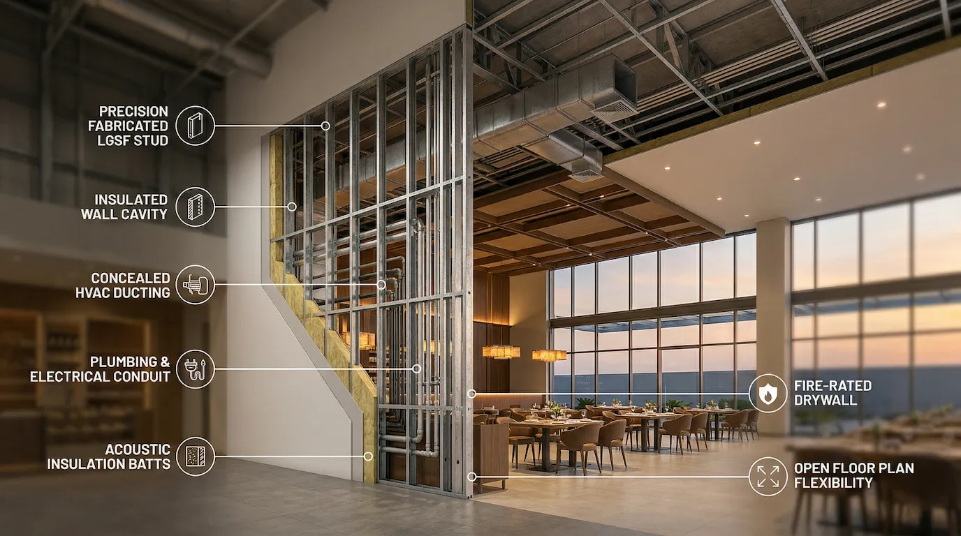 Modern LGSF Restaurant Interior