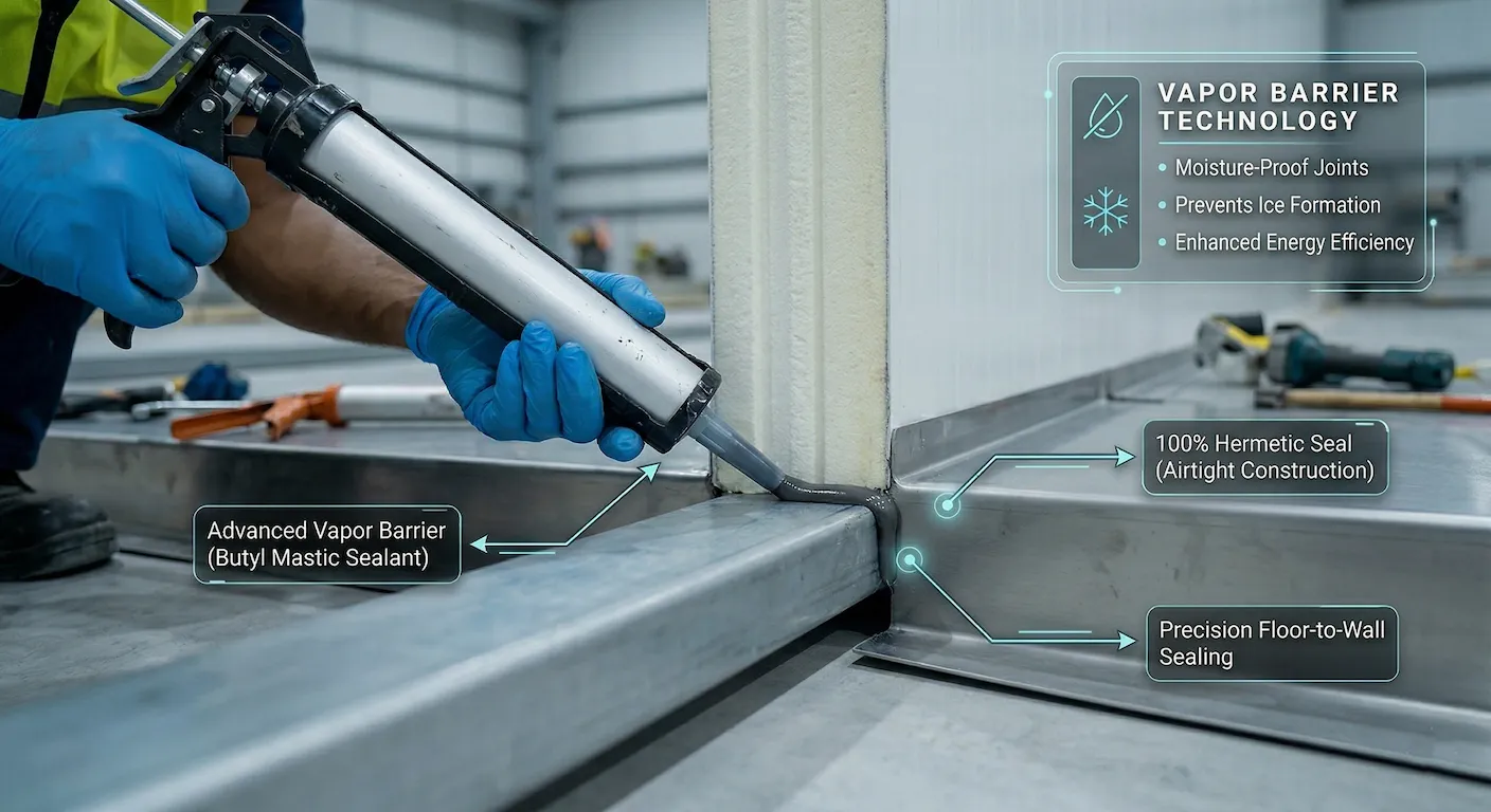 Advanced Vapor Barrier and PUF Panel Installation