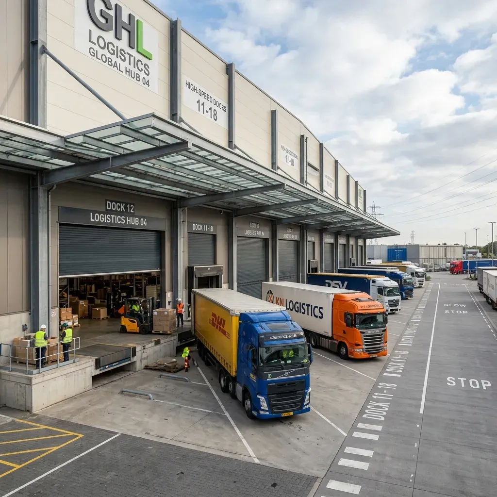 Modern Logistics Hub Loading Docks UP