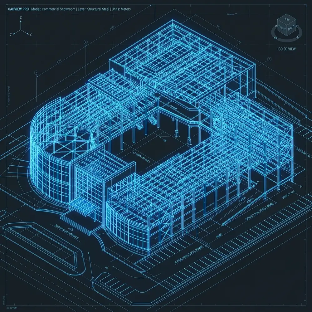 3D Structural Wireframe Design
