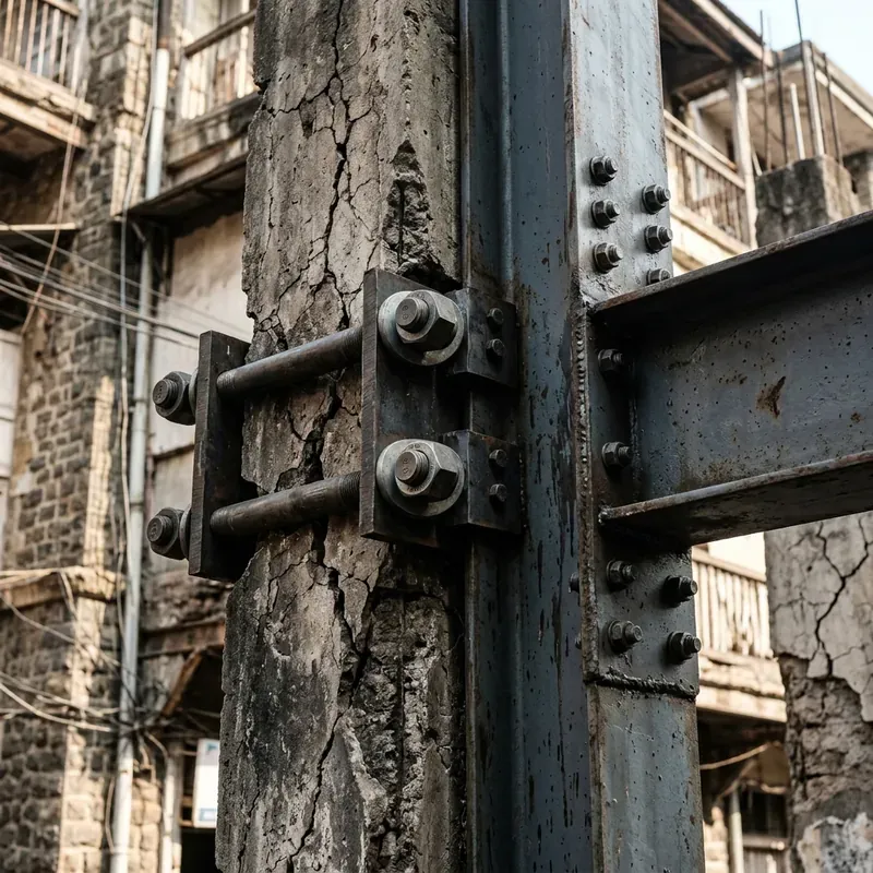 Steel Column Bolting to Concrete