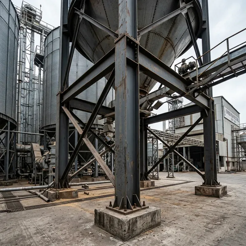 Heavy Steel Silos Support Structure India