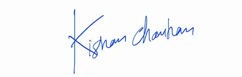 Kishan Chauhan Signature
